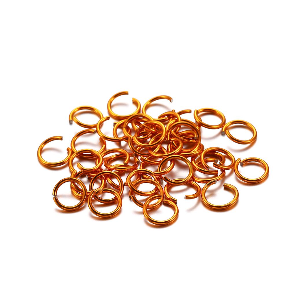 300Pcs/Lot 6 8 10 Mm Metal Colorful Open Jump Rings Split Rings Jump Rings Connectors For DIY Jewelry Making Findings Supplies