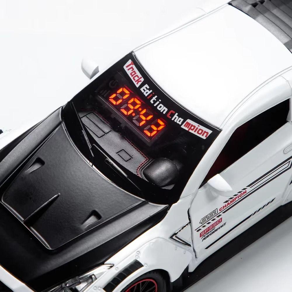 Zink Zinklegierung Körper Hypercar Wecker LED-Anzeige Automodell Uhr Supercar Wecker Heimdekoration