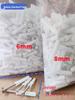 White Plastic 6mm/8mm Expansion Tube with Stainless Steel Self-tapping Screws and Rubber Plug