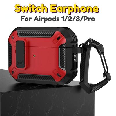 Switch védőburkolat Airpods Pro 2 1 Case 2022 ütésálló fülhallgató burkolat Apple Airpods 1 2 3 tok fülhallgató kulcstartóhoz
