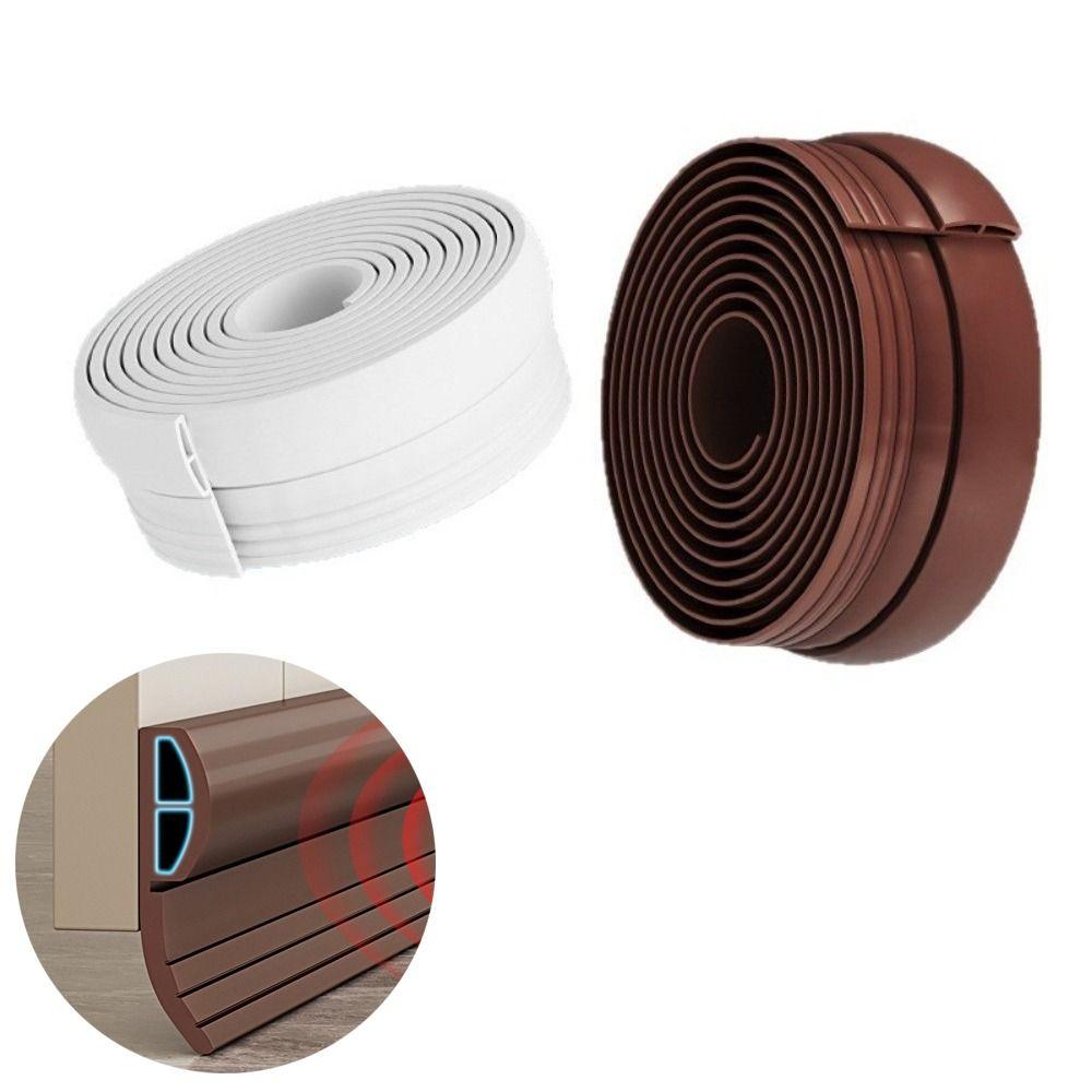 Self Adhesive Door Bottom Seal TPE Door Sweep Flexible Gap Filler  Indoor Use