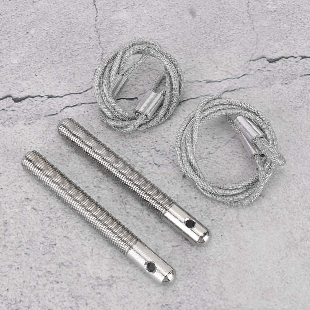 Bonnet Pin Plate Lock, Stainless Steel Engine Hood Pin Plate Bonnet Lock Clip Kit