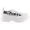 Alexander McQueen Tread Slick Low top Platform Shoes Men's White 682421W4RQ29356