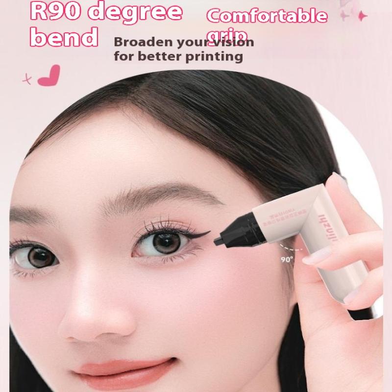 Double Head Rotatable Eyeliner Stamp Integrated Eyeliner Stamp Precise Outline Signet Long-Lasting Eyeliner Liquid Pen Cosmetics