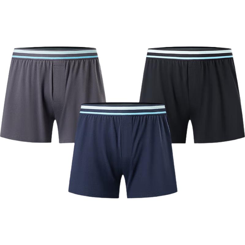 

Мужские дышащие боксеры-брифы HLA из 95% хлопка, 3 штуки M