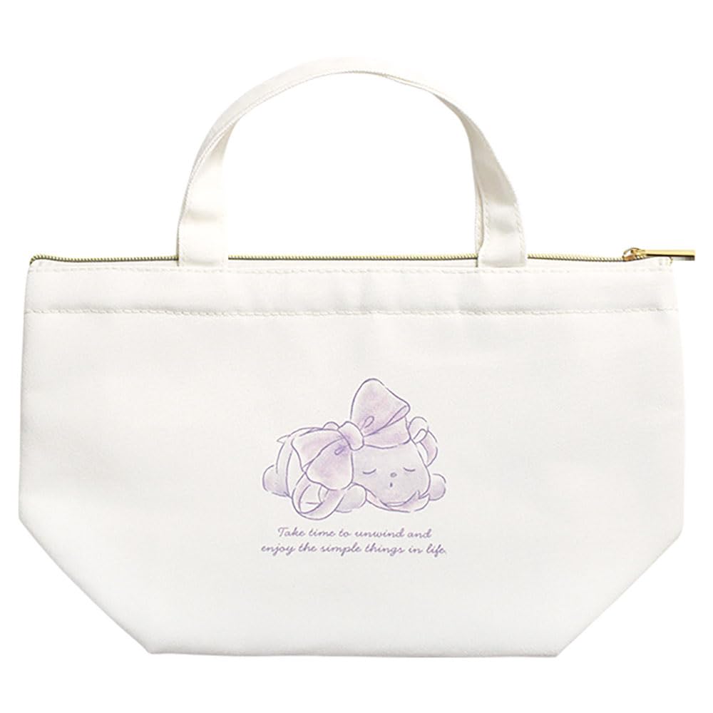 Tees Factory Sanrio Characters Insulated Canvas Lunch Bag, Watercolor Big RibbonKuromi SR-5535758KU