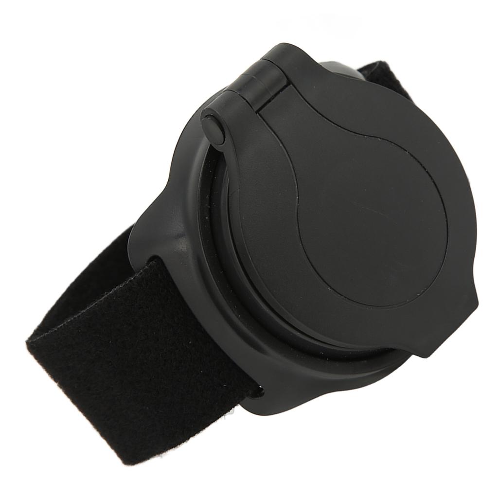 Bicycle Mirror Nylon Wrist Arm Strap Convex Design Black 5cm Diameter Bike Rearview Mirror for Motorcycles