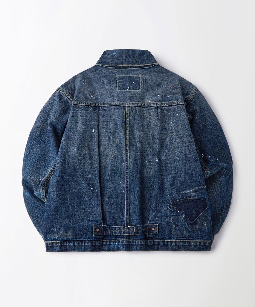 OUTSTANDING W.W. Ii Selvedge Denim 1St Jacket_Repair Blue