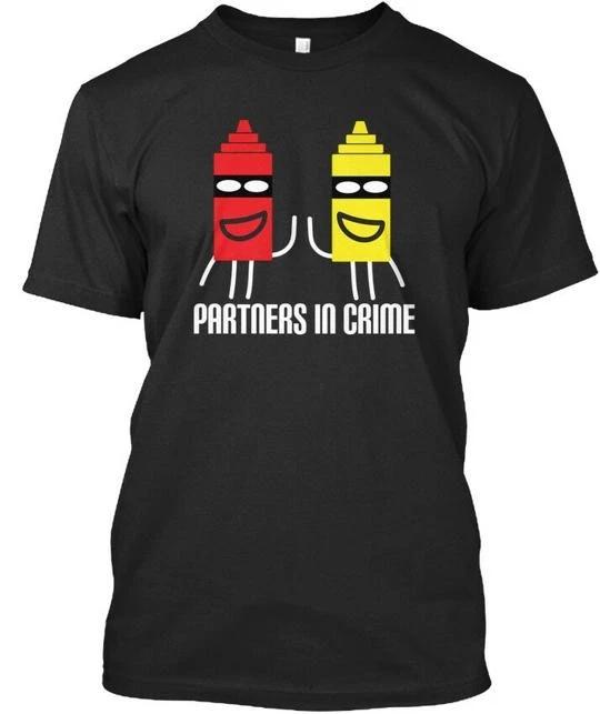 Partners In Crime Funny T-shirt Made in the USA Size S to 5XL 3XL