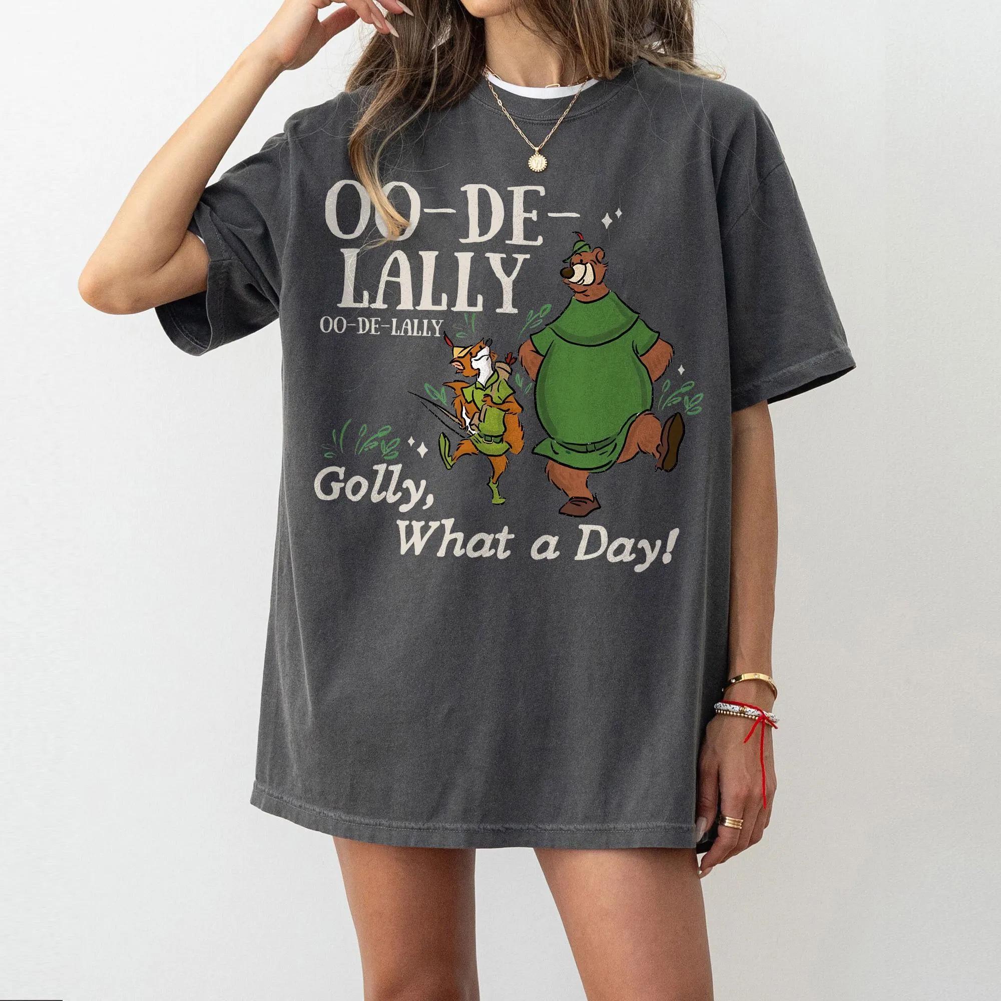 Comfort Colors Disney Robin Hood OoDeLally Shirt Golly What A Day Tee Retro Disney Trip Shirt Robin Hood Gift S