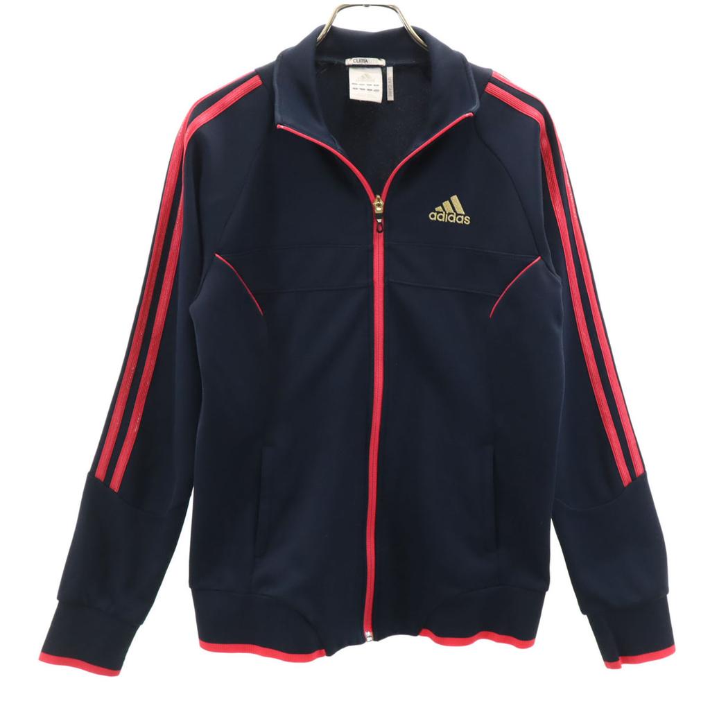 Adidas Training Track Jacket M Navy Jersey Women Used