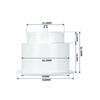 Flush-Mount Recessed Cup Holder Easy To Install Embedded Plastic