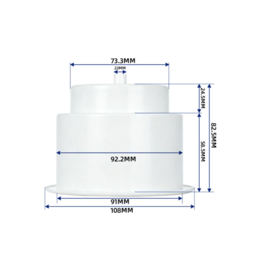 Flush-Mount Recessed Cup Holder Easy To Install Embedded Plastic