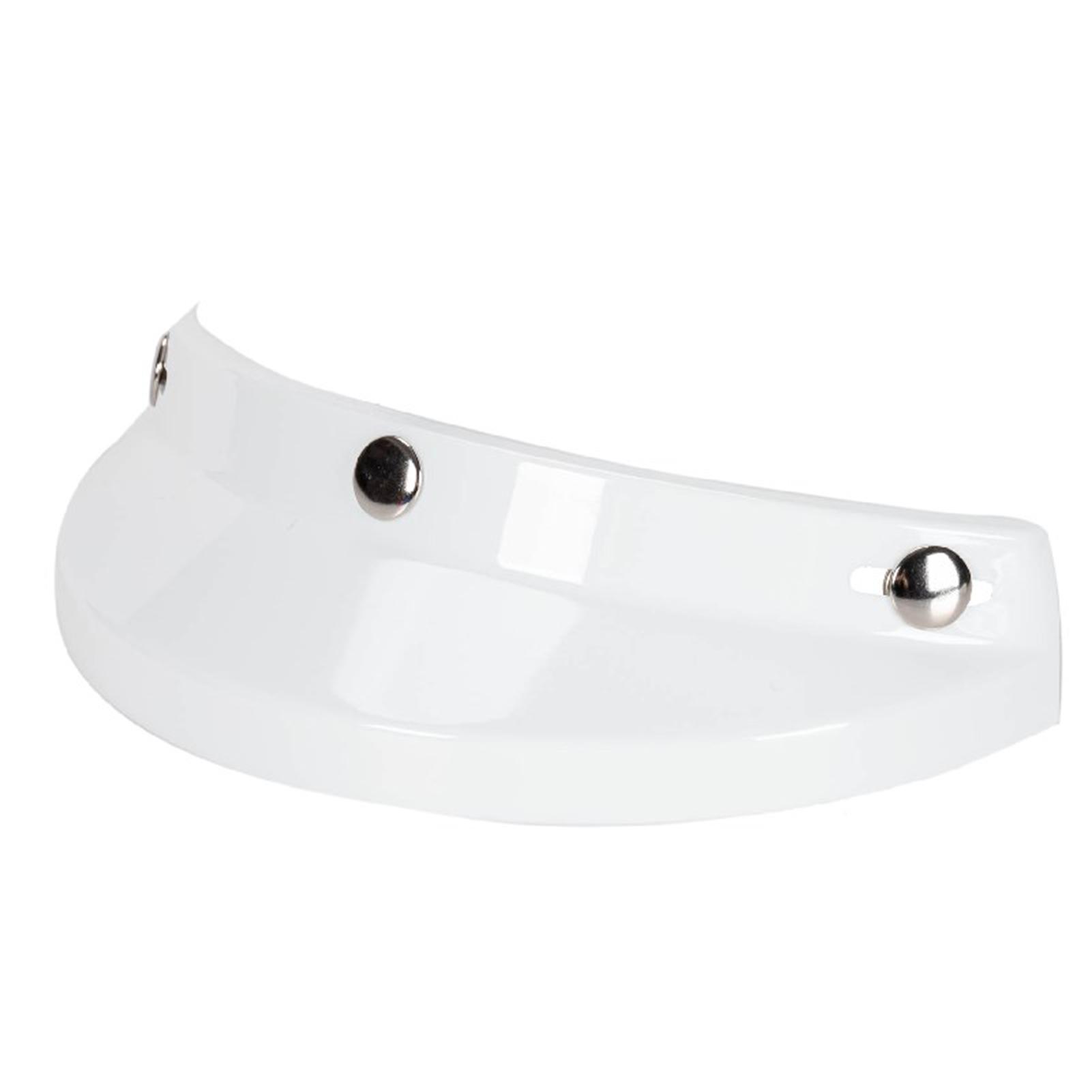 

Universal Motorcycle 3 Snap Button Visor Flip Up Down Open Face Helmet Wind белый