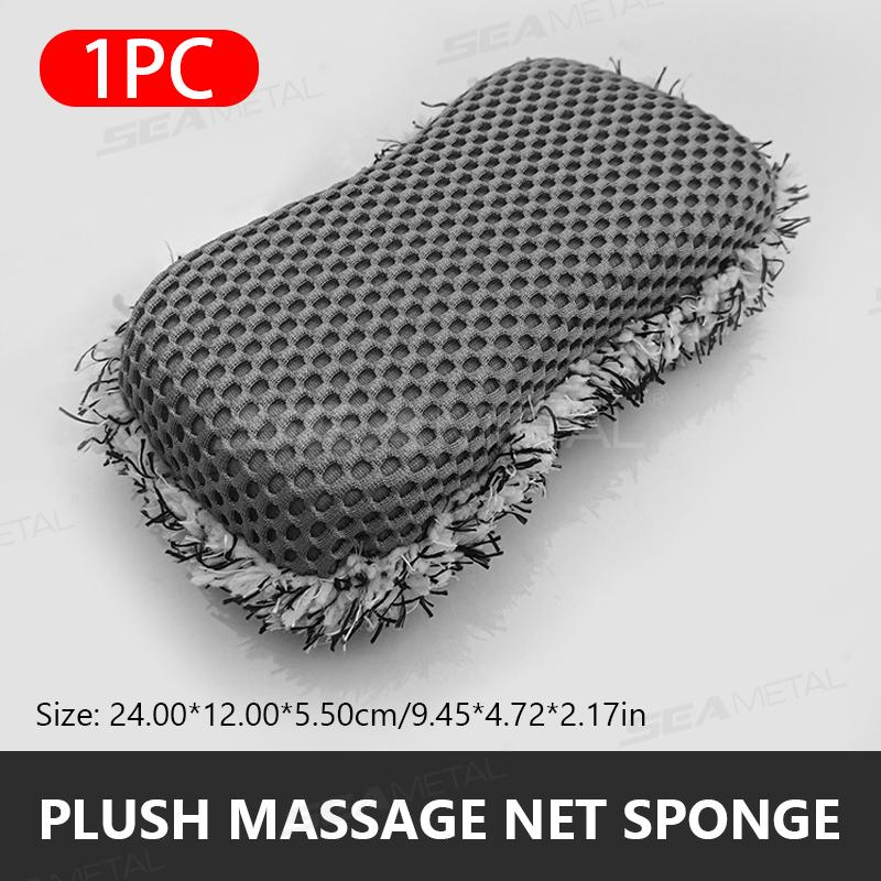 

SEAMETAL Car Wash Sponge Car Washing Sponge Block Auto Detailing Foam Cleaning Tools Car Accessories серый