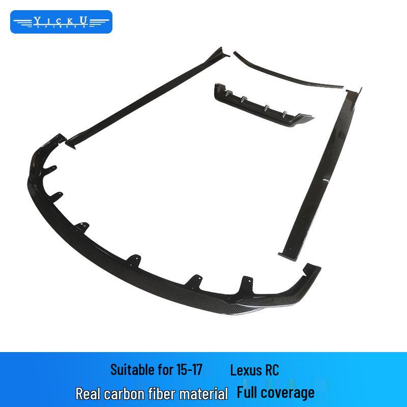 Lexus RC Carbon Fiber Body Kit: Front Lip, Rear Diffuser, Side Skirts & Tail Wing Spoiler (2015-2024)