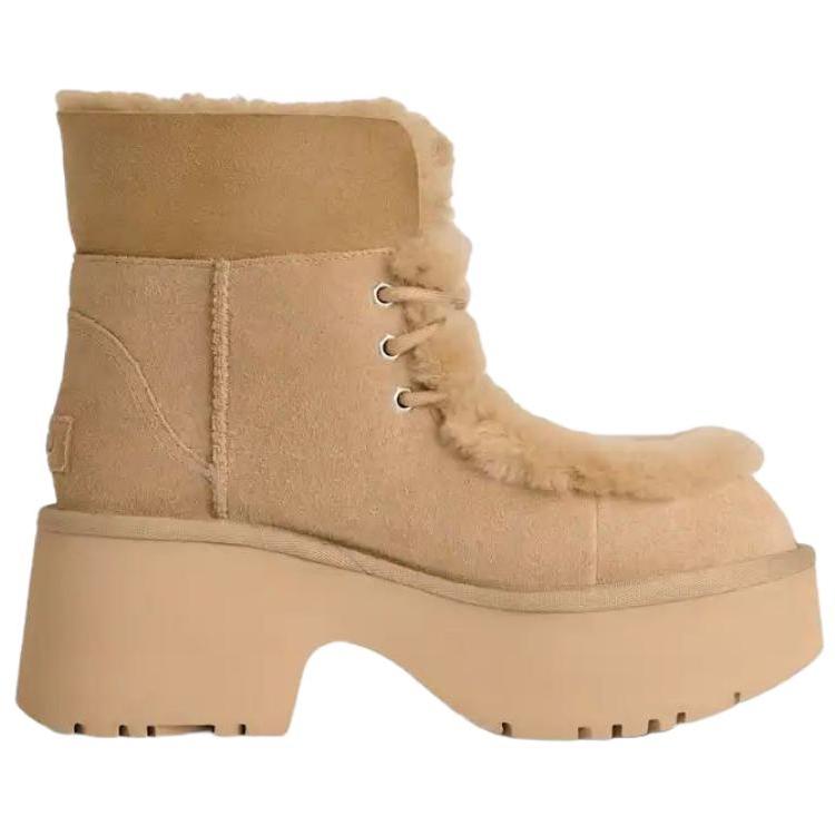 UGG Esmee Suede Warm Fashion Lace-Up Snow Boots Women boots Mustard 1171532-MDSD