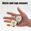 Portable Mini Tape Measure Small Household Measuring Tape Retractable 2m Mild Steel Key Chain Tape Measure Mini Measuring Tools