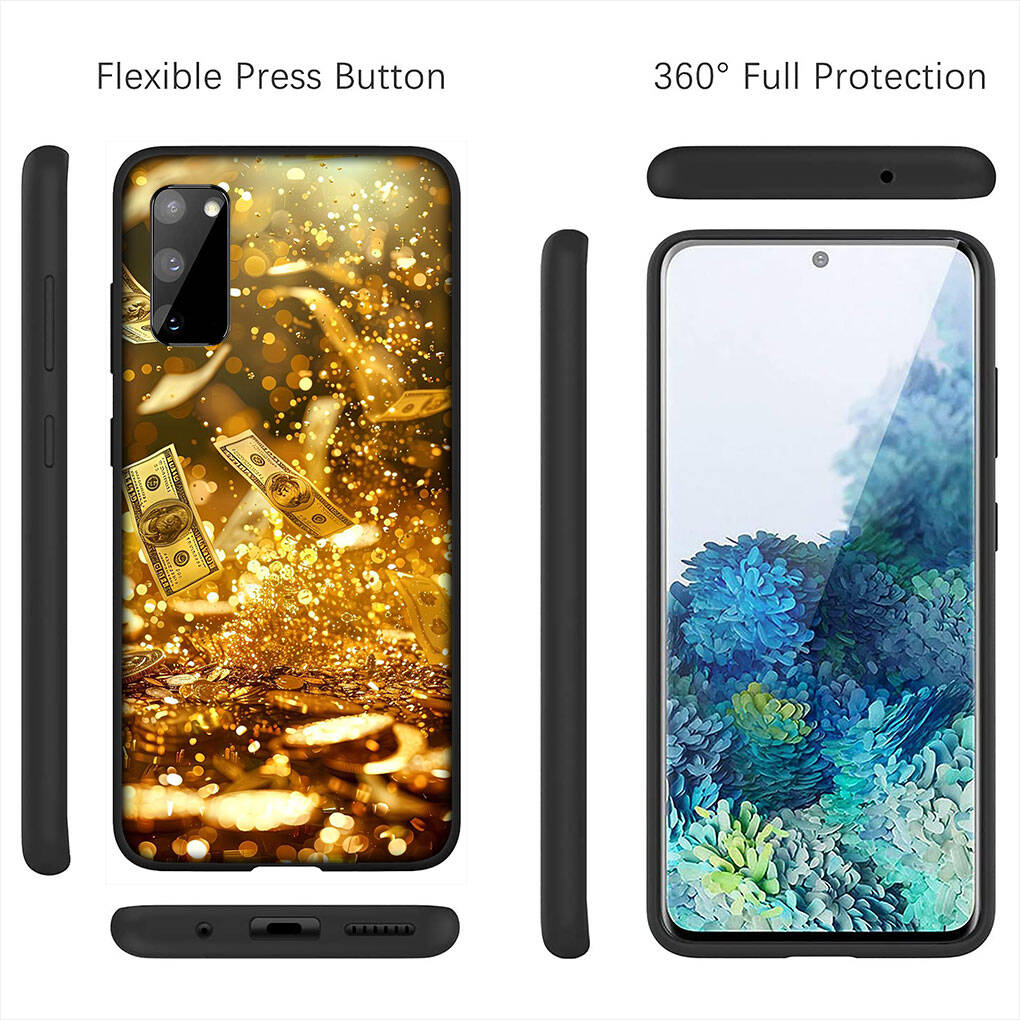 for Motorola Moto Edge 70 60 50 G54 G86 Samsung Galaxy S25 iPhone 17 16 15 Xiaomi Redmi Note 14 13 Pro Max Case Art Money Dollars 100 Wallpaper Cover