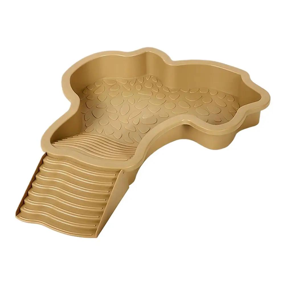 Schildkröten-Badebecken Freundliche Lebensumgebung Mit Stufen Für Reptilien Zum Ausruhen Und Baden Schildkröten-Futter Napf Reptilien-Badebecken L3T3