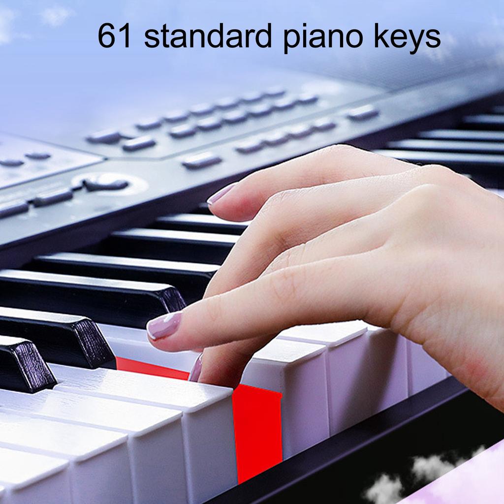 61 Key Piano Electric Keyboard Piano 61 Key Noise Reduction Clear Sound Professional Electric Piano for Beginners