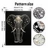 Kit Pittura Diamante Perle Fai da Te per Adulti e Principianti, Elefante Elegante Pittura Scintillante Artigianato Decorazione Murale Casa Regalo Fatto a Mano