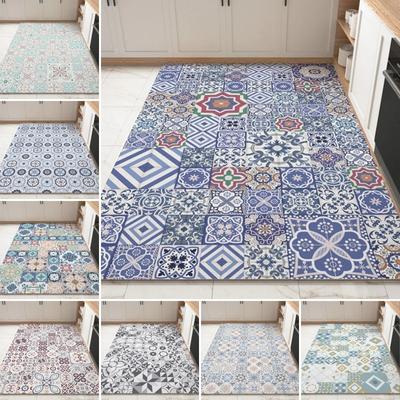 Bohemian Style Carpet for Living Room Kitchen Floor Mat Anti-fouling Balcony Entrance Doormat Non-slip Bedroom Large Soft Rug