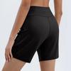 High Waist Stretch Athletic Shorts with Pockets for Women Casual Lightweight Breathable Fabric Workout Lounge Shorts