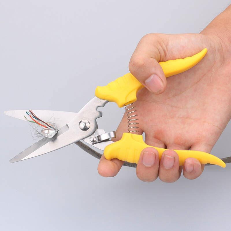 1pcs Outdoor Garden Tools Multi Functional Household Use Picking Scissors Electric Wire Electrician Cutting Iron Sheet Cutting
