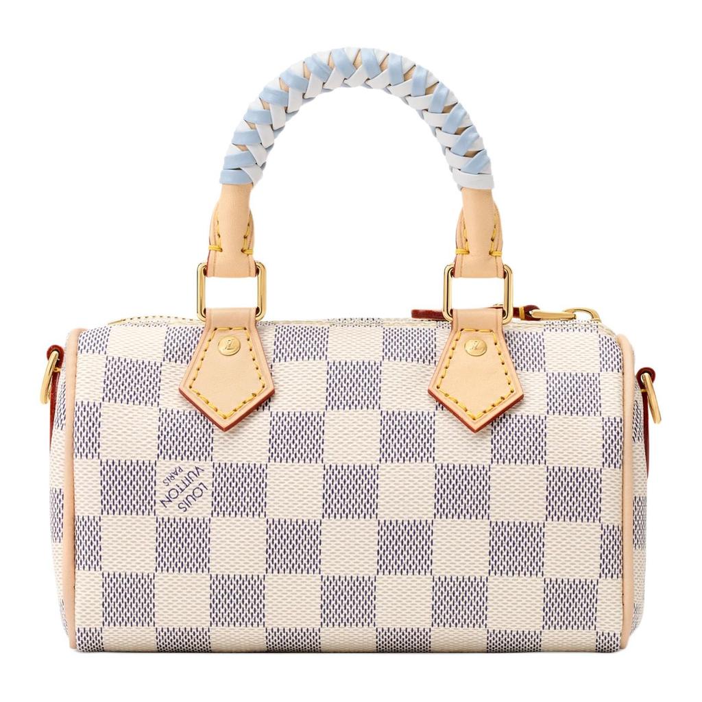 Louis Vuitton Borsa a Spalla, Borsa a Tracolla, Borsa a Mano da Donna NANO SPEEDY in Tela Rivestita, Beige N40918