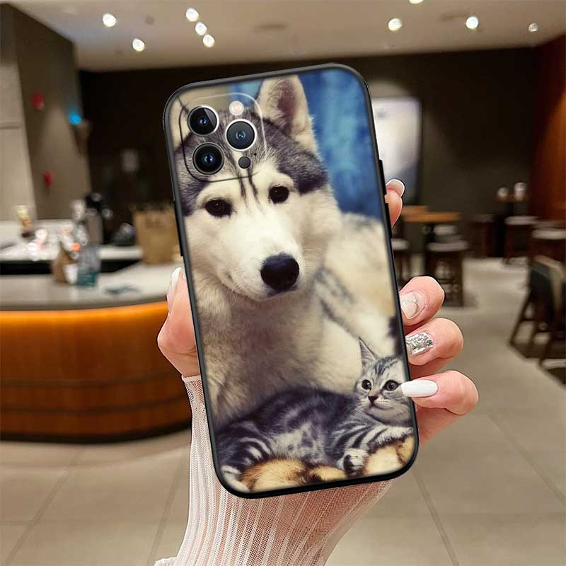 

NH32 husky dog Phone Case for Samsung Galaxy M06 M15 M16 M35 M55 M56 A36 A42 A50 A50S A51 A52 A32 A33 A05 A05S A06 A16 A20 Galaxy M56