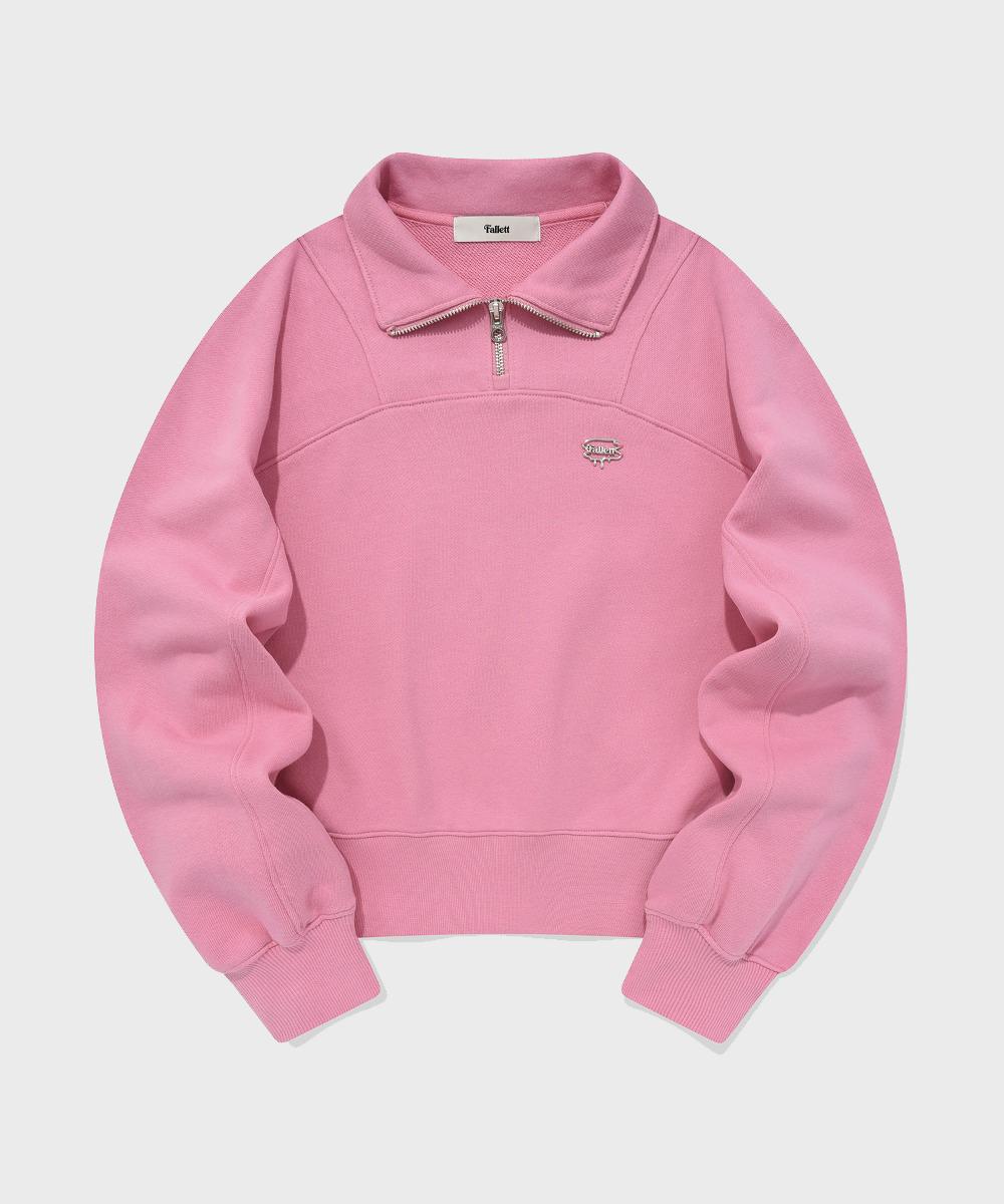 Pallet Half Zip Sweatshirt Pink Pink/L