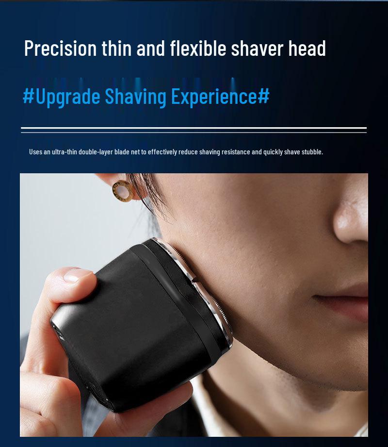 Portable Three-Blade Electric Shaver Gift Set for Husband or Boyfriend's Birthday