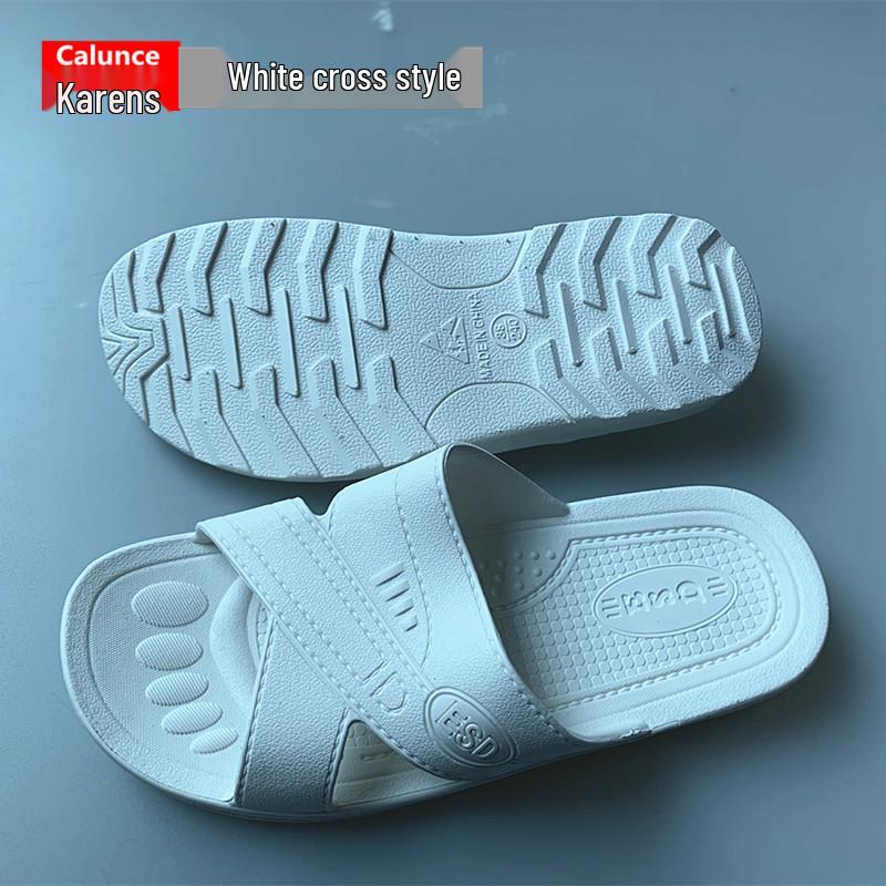 Anti-Static Dust-Free Slippers: Comfortable, Purifying Footwear for Cleanrooms - Available In Blue, Black, and White.