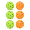 6pcs Outdoor Pickleball Balls Sports Training Pickleballs 40 Holes Pickleball Ball Set for Outdoor