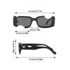 1Pcs Retro Broken Frame Sunglasses Unisex Luxury Sun Glasses Men Fashion Rectangle Jelly Sunglasses with Metal Hinges UV400
