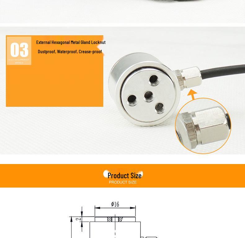 Revised Product Name: "Medical Testing Robot Force Sensor - 50N to 500N Push-Pull Column Type"