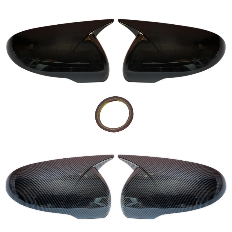 For Kia Sorento 2015- Car Rearview Side Mirror Cover Wing Cap Exterior Door Rear View Case Trim Sticker Carbon Fiber
