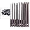 11pcs Magnetic Screwdriver Drill Bit Set Anti-Slip Hexagonal Star Hollow Batch Head Electric Screwdriver Set Screw Driver Tools