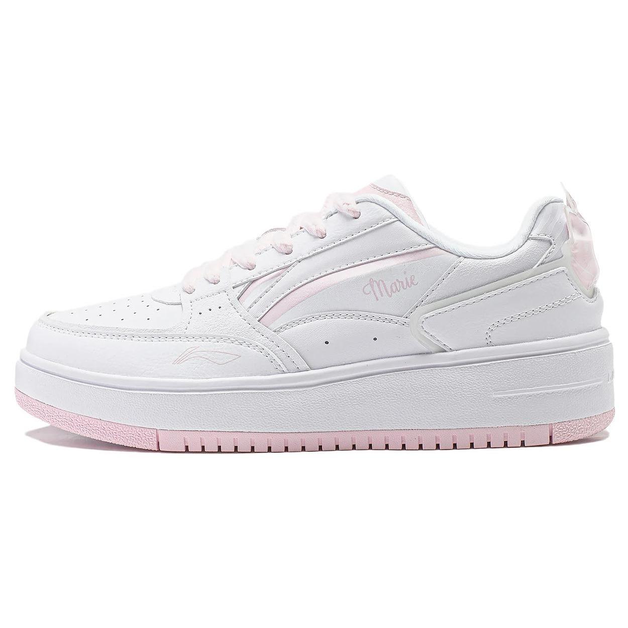 (WMNS) Li-Ning x Disney Marie Cat Skate Shoes  White Pink Blue  Women s AGCT382-7 EU 37
