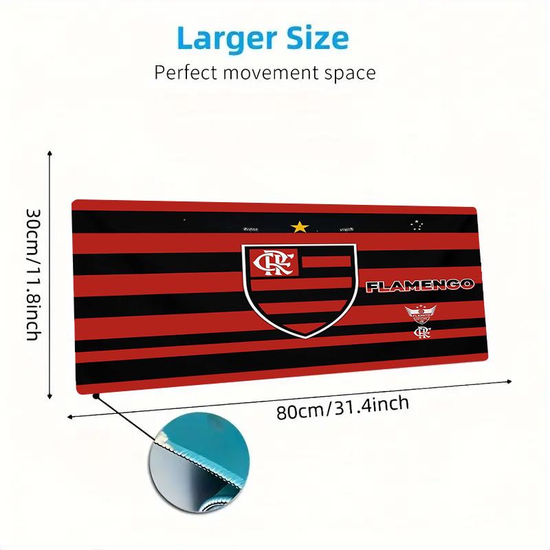 Flamengo logo Color Mouse Pad Large Gaming Table Cushion Non-slip Laptop Tablet Big Mousepad XXL Mat Mini PC Playmat With Lock edge