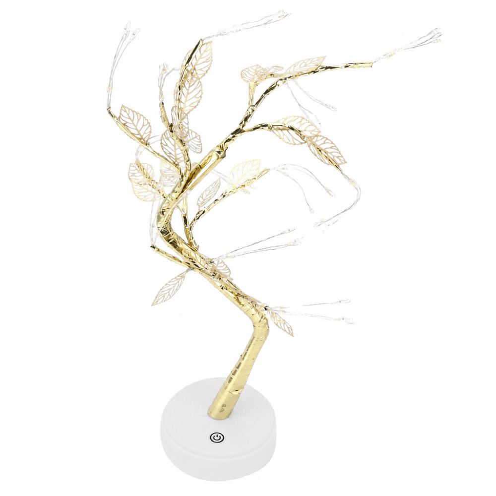 Touch Switch Artificial Leaf Bonsai LED Lamp 72 LEDs Leaf Tree Lamp Tree Shape Lamp  Christmas