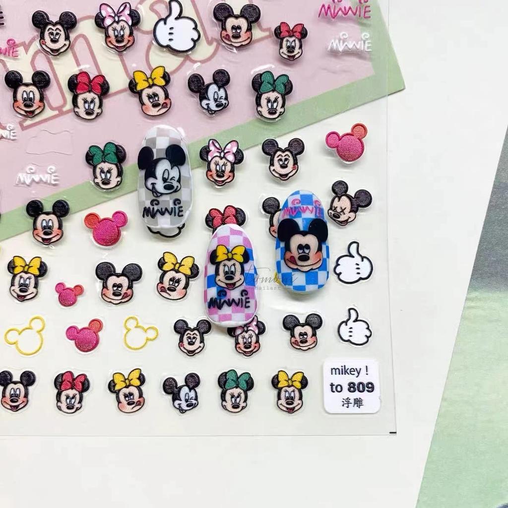 Mickey Mouse Nail Art Stickers Cute Cartoon Nail Art