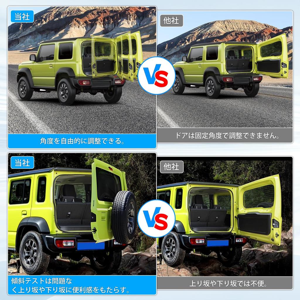 CARVANTA Jimny Back Door Free Jimny Sierra Rear Gate Jimny Free Stop Rear Hatch Freely Fixes Direct Trunk Back Door Door Rear Rear Easy No Drilling