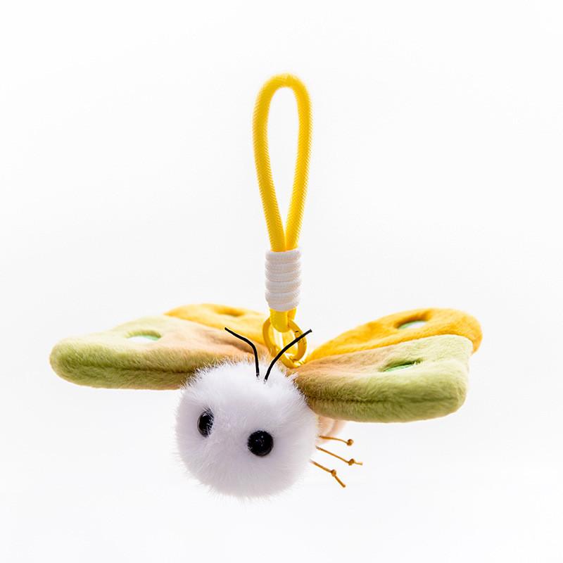Cartoon Insect Plush Keychain Cute Toy For Students School Bag Decor