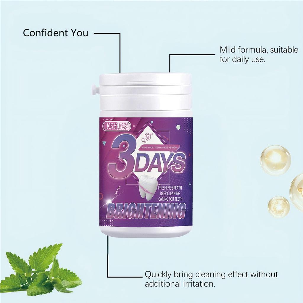 Fine tooth powder penetrates deep into the gaps between teeth, removes food residues, and protects oral hygiene and dental health