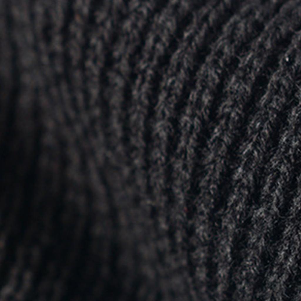 3 Otwory Pełna Osłona Twarzy Wełniana Dzianinowa Osłona Głowy Zimowa Czapka Narciarska Nakrycie Głowy Czarna