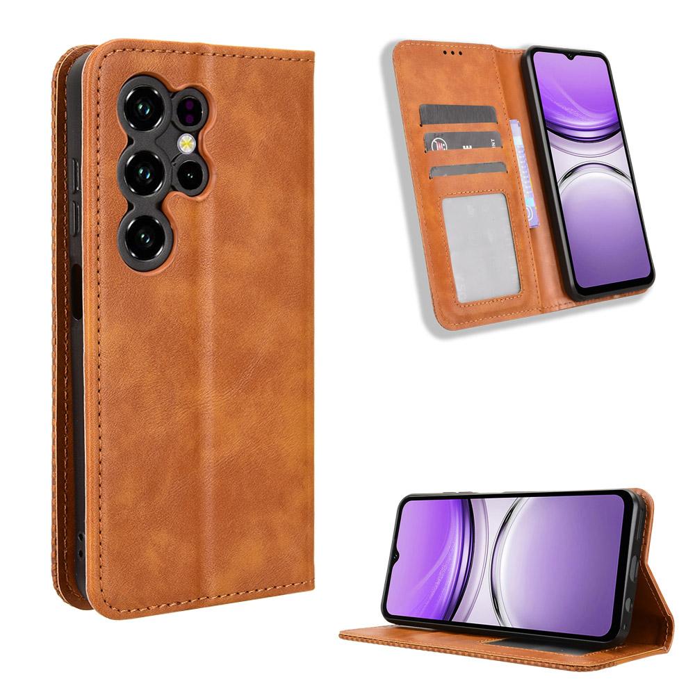 Flip Cases for Oukitel C2 2025 PU Leather Full-Body Protection Shockproof Durable Retro Phone Case