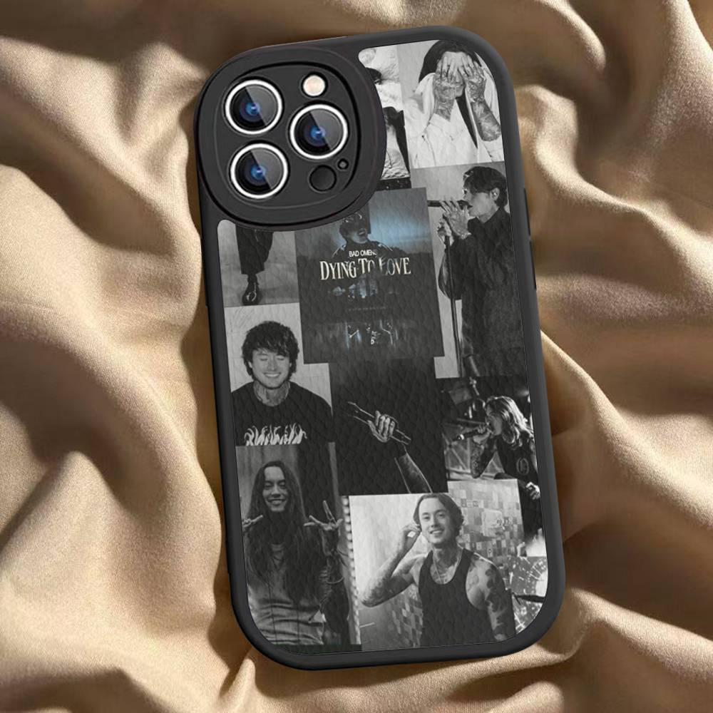 Rock Band Bad O-Omens Phone Case For IPhone 16 15 14 13 12 11 Pro Max Plus 16E Soft Leather Cover iPhone 15 plus