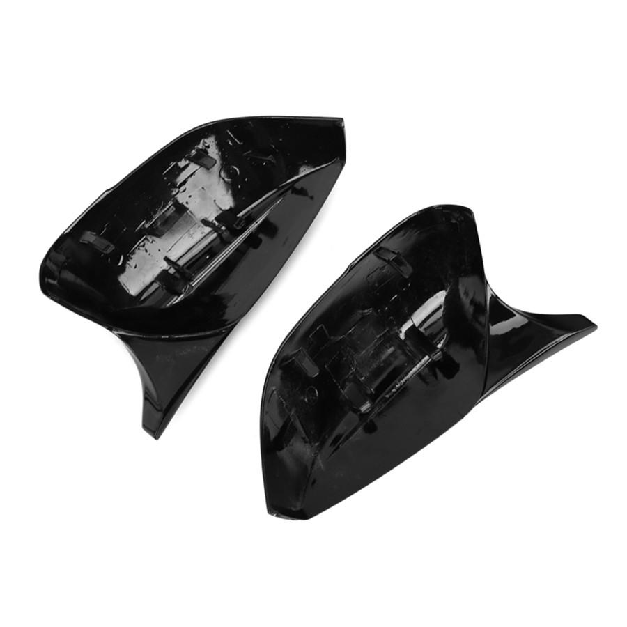 Pair Black Car Side Mirror Cover Replacement for Infiniti Q50 Q60 QX30 Q70 2014+